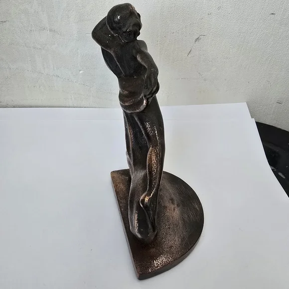 Vintage bookend book end Art Noveau Hubley Deco dancer woman dancing